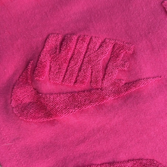PINK NIKE SHORT SLEEVE TERRY CLOTH DRESS - Picture 6 of 7